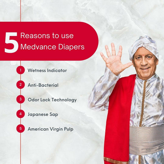 Medvance Adult Diapers - Superior Absorbency, All-Day Comfort, Reliable Protection, X-Large - Medvance Surgicals