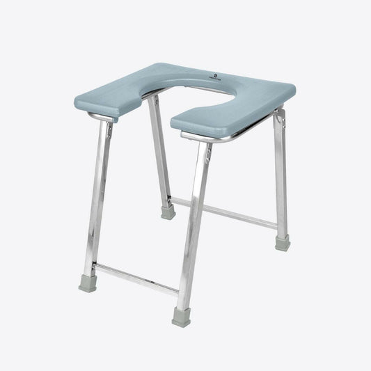 Medvance Portable Folding Commode Stool, Square - Medvance Surgicals