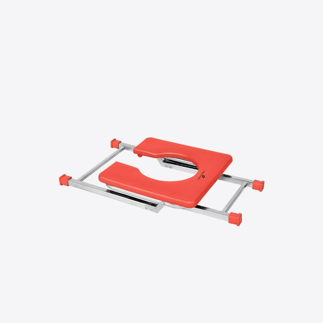 Medvance Portable Folding Commode Stool, Square - Medvance Surgicals