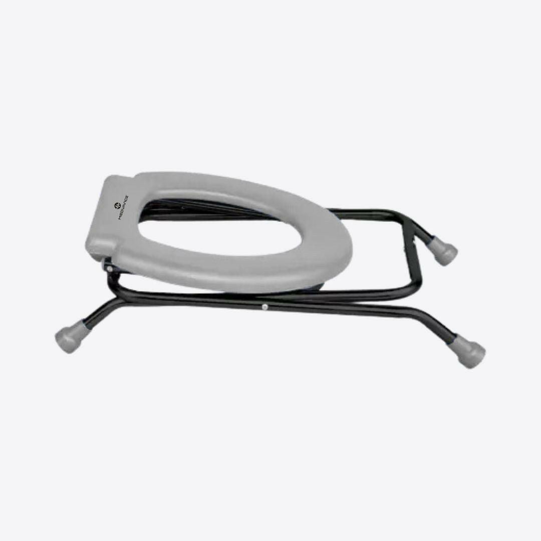 Medvance Portable Folding Commode Stool, Round - Medvance Surgicals